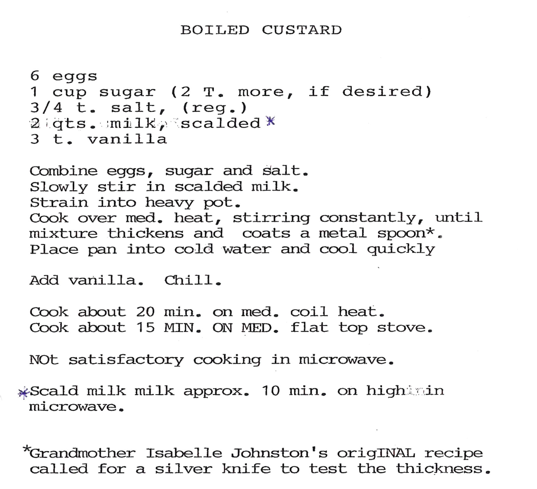 Boiled Custard Image